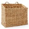 Casafield 2-Tier Hanging Storage Basket Set, Natural Boho Water Hyacinth Wall Basket Organizer for Kitchen Pantry, Home Office, Entryway, Bathroom